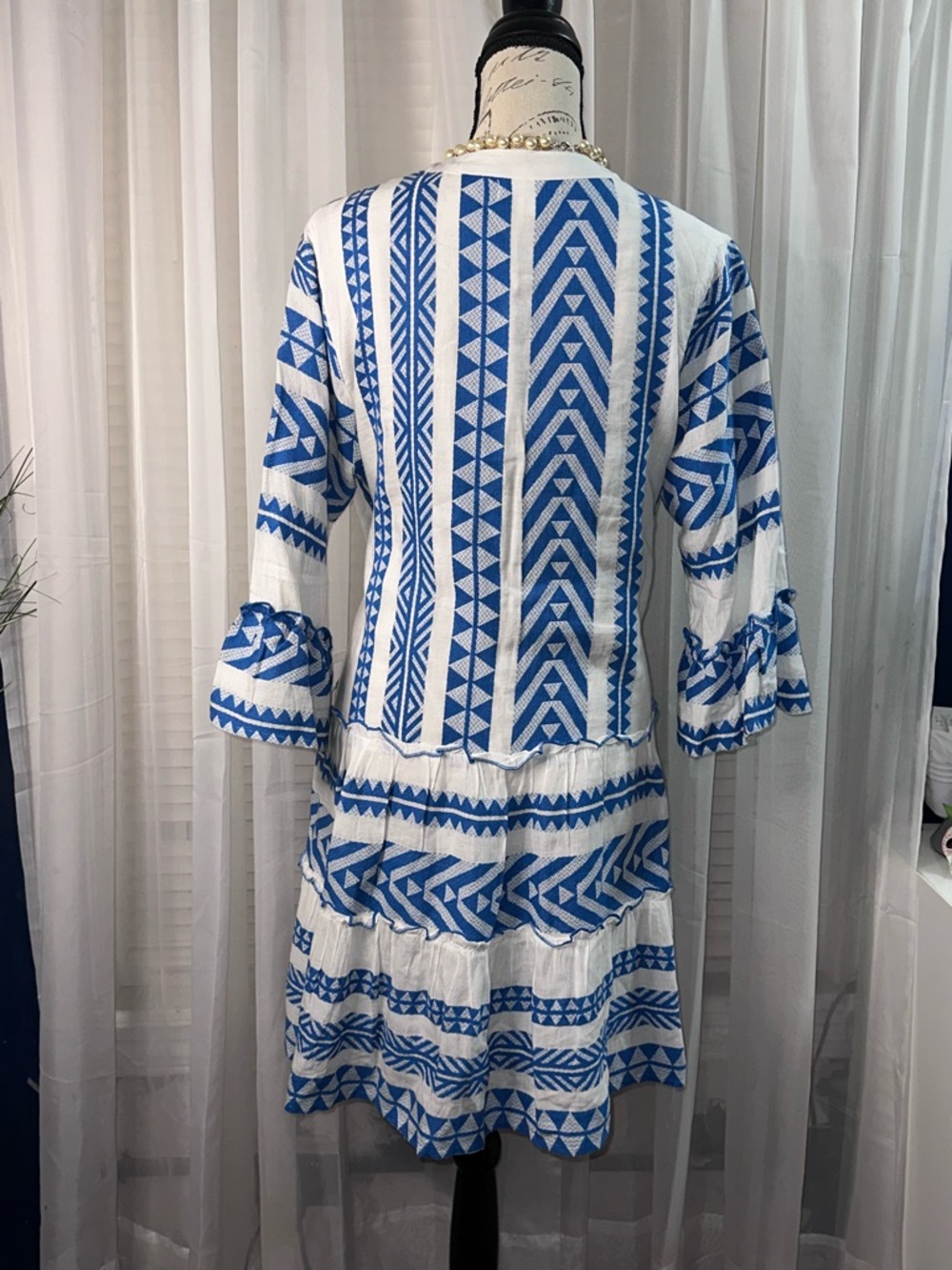 THML Light Blue and White Women's Top - Picture 6 of 9
